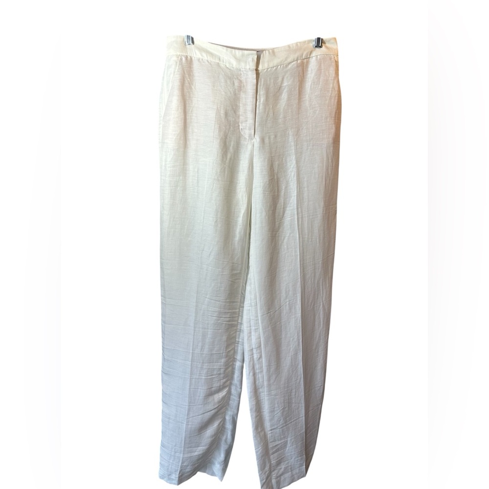 ZARA White Wide Leg Pants